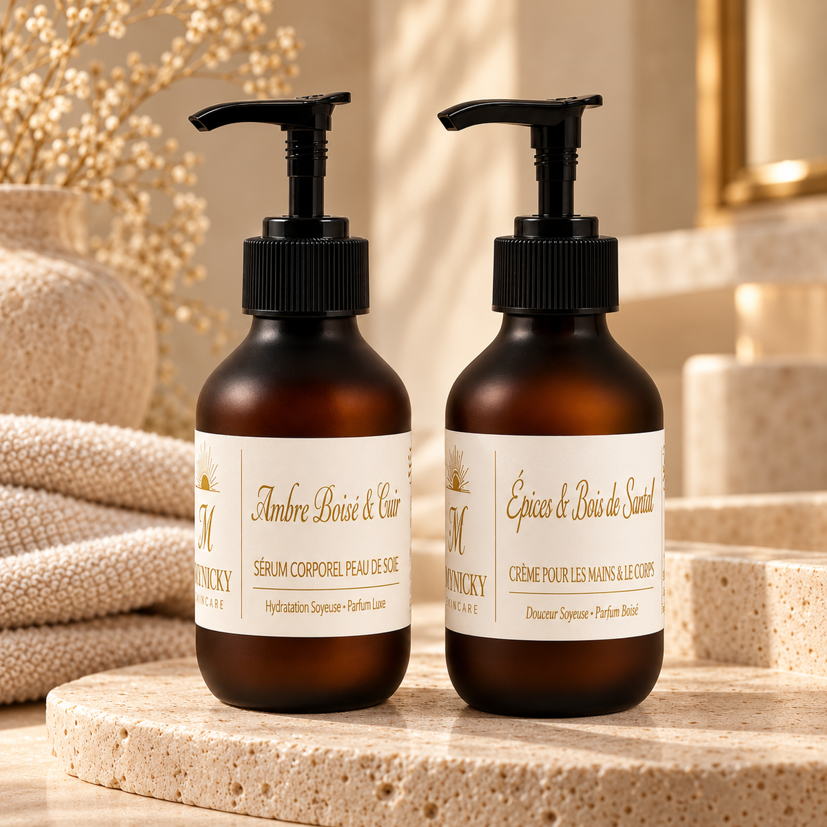 Duo Sérum & Peau de Soie – Ambré Boisé