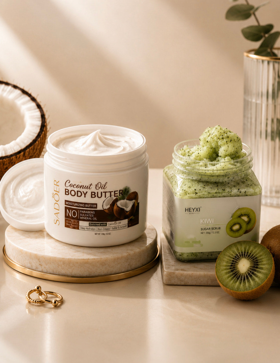 The Perfect Skin Set (Exfoliating Scrub + Nourishing Coconut Butter)