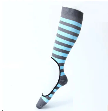 Striped Compression Socks - Style and Comfort