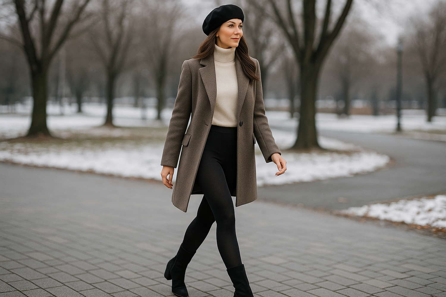 Femme collants polaires hiver