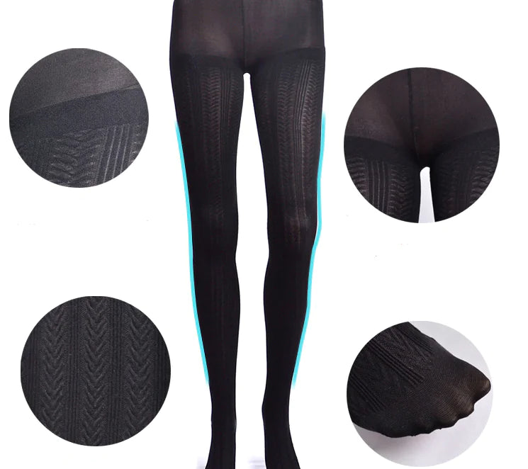 Collants Élégants Motif Graphique - Confort et Style Hiver