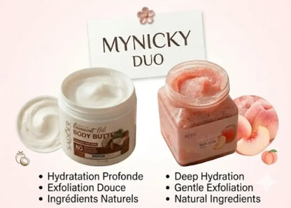 Body Care Duo — Coconut Butter & Natural Scrub