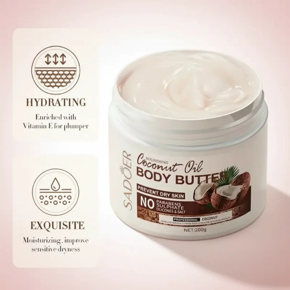 Coconut Moisturizing Body Butter 200g