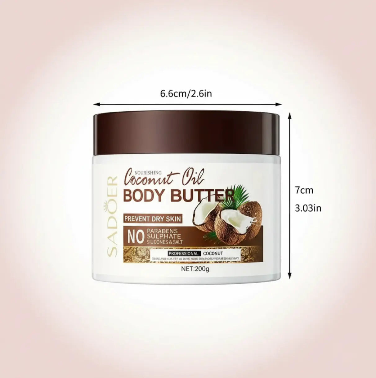 Coconut Moisturizing Body Butter 200g