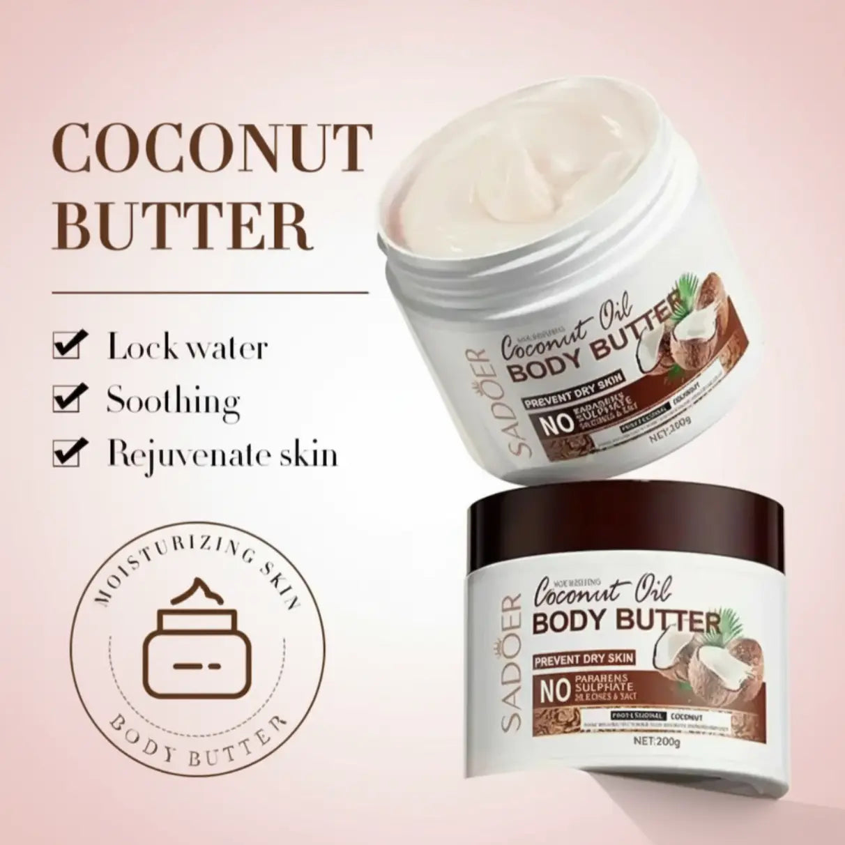 Coconut Moisturizing Body Butter 200g