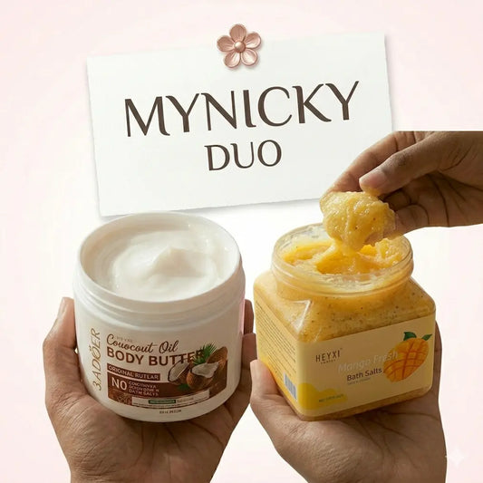 Body Care Duo — Coconut Butter & Fruity Scrub 🌸