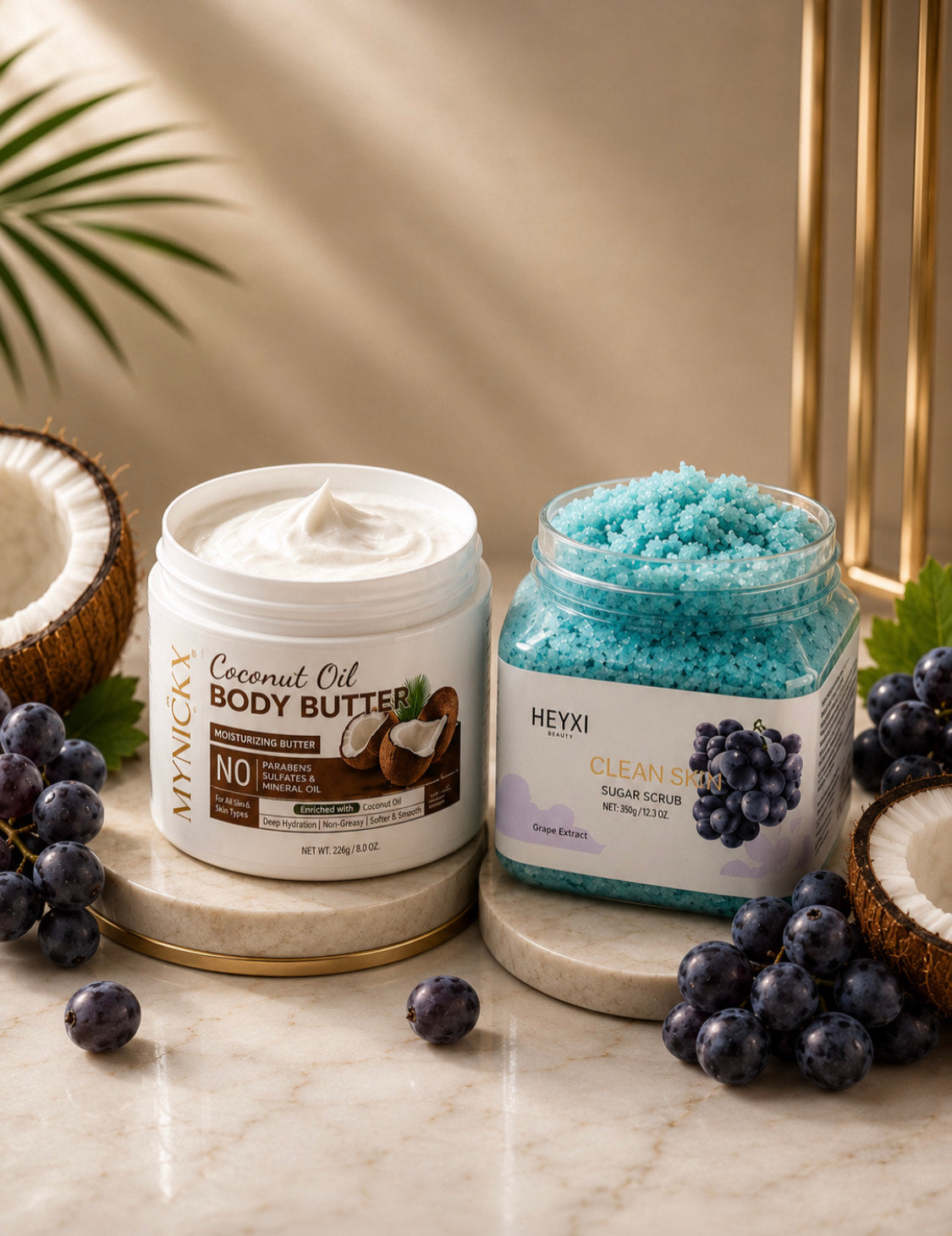The Perfect Skin Set (Exfoliating Scrub + Nourishing Coconut Butter)