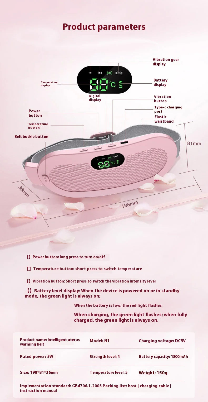 Menstrual Heating Belt - Immediate Relief from Painful Periods