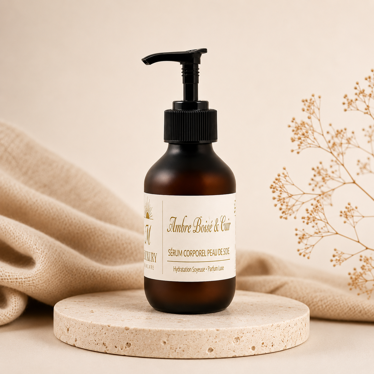 Silk Skin Body Serum, Woody Amber & Leather