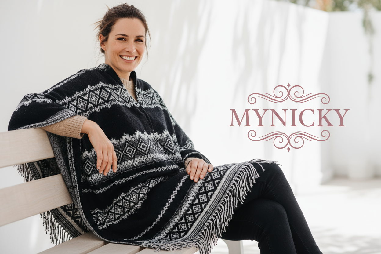 Bannière MYNICKY poncho naturelle