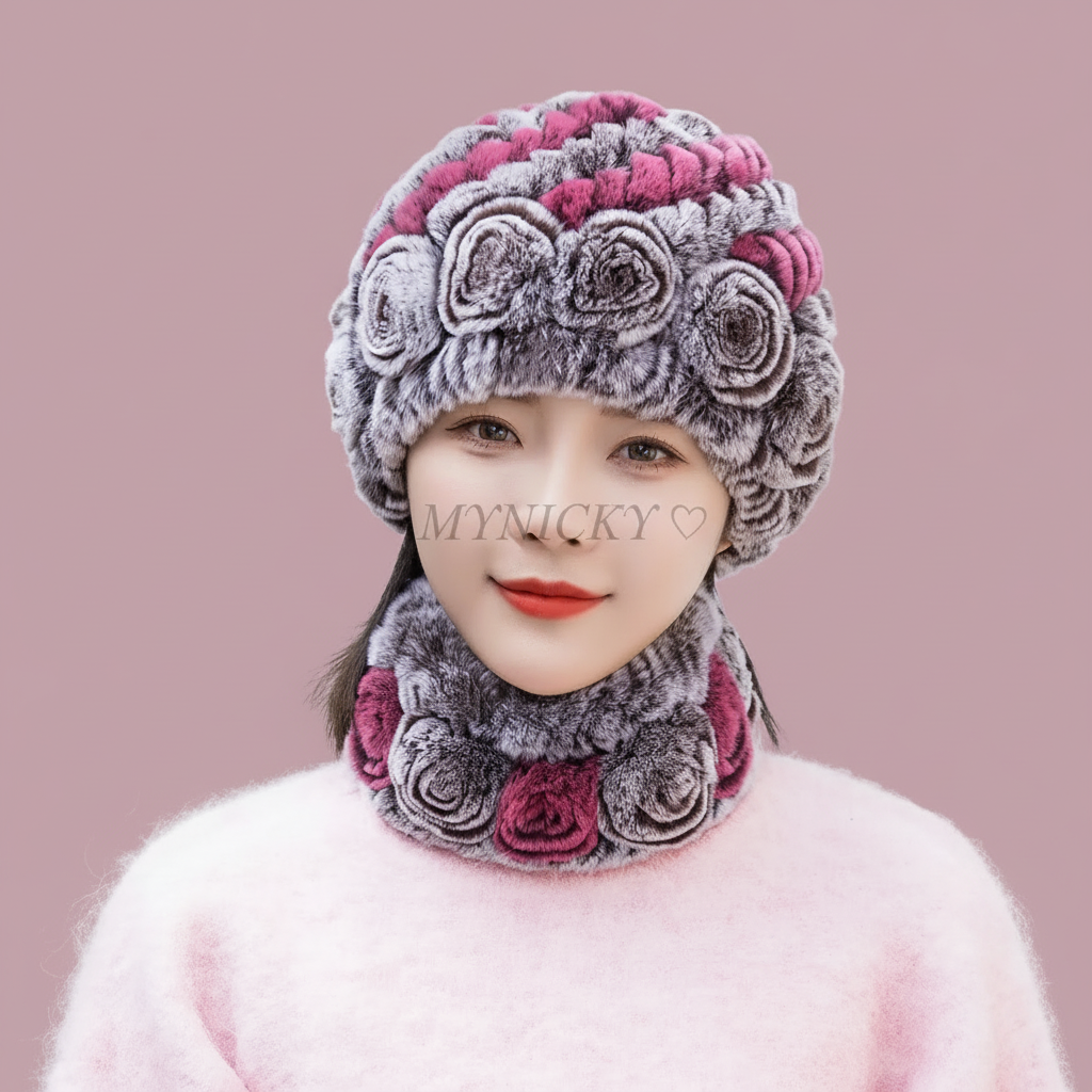 Bonnet MYNICKY bleu blanc