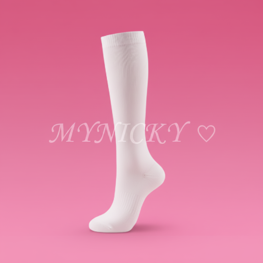 Chaussette Rose - Fond Rose Vif + Filigrane