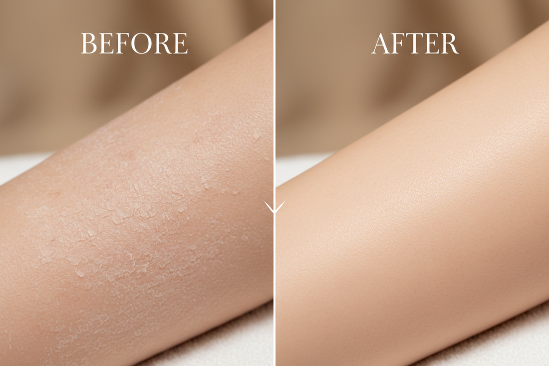 Image Before/After transformation peau