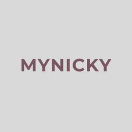 Logo MYNICKY fond gris