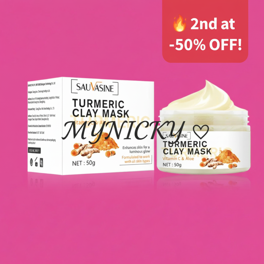 Masque Argile Curcuma avec badge