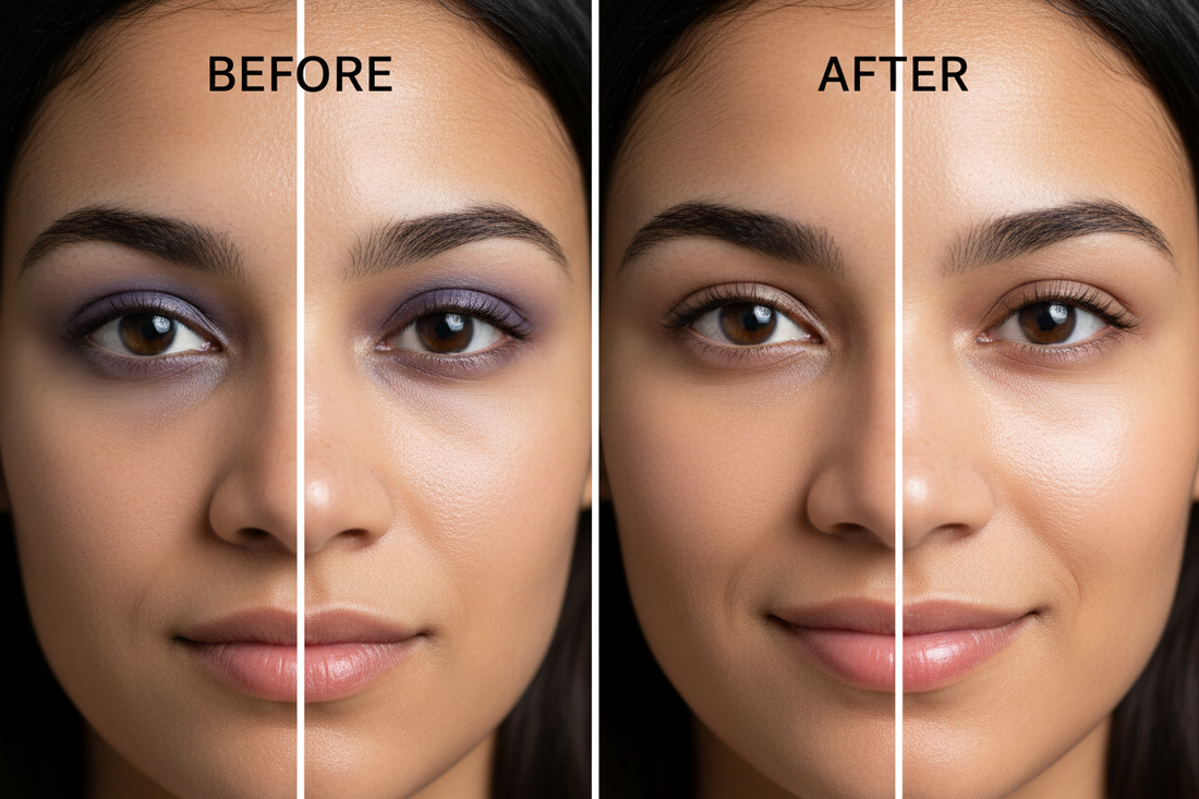Photo BEFORE/AFTER Masque Yeux