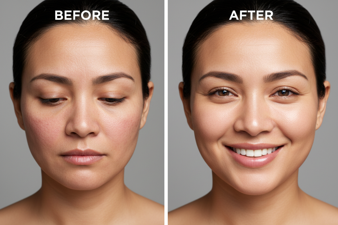 Photo BEFORE/AFTER Pack Snowgrass - Différence spectaculaire