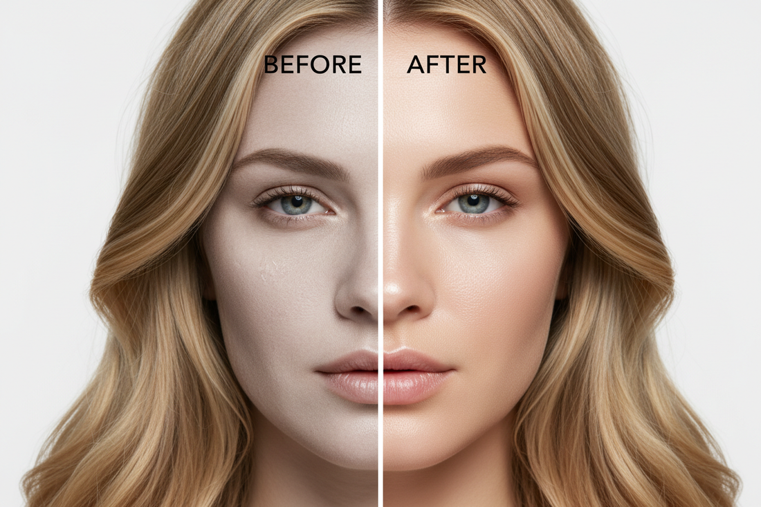 Photo Split-Face BEFORE/AFTER Pack Hydratation