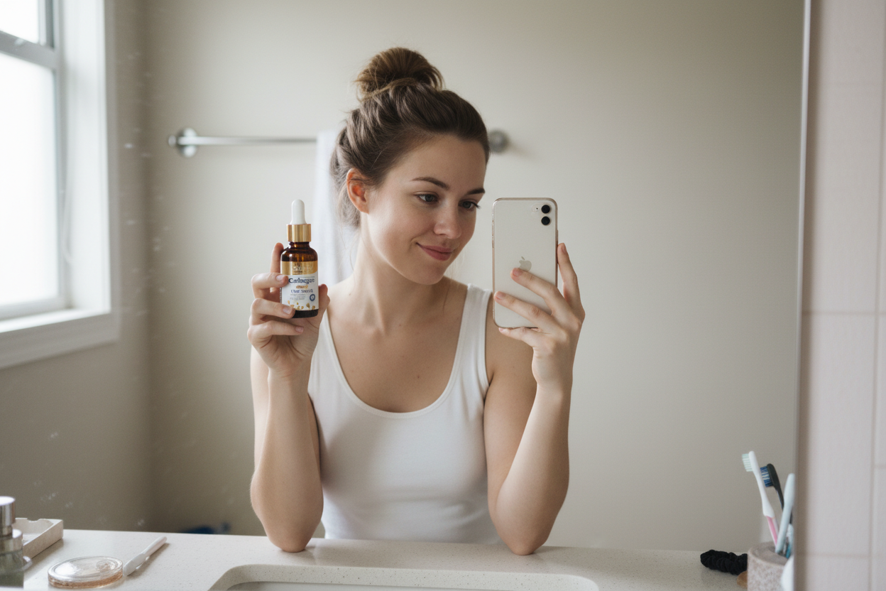 Selfie miroir sérum collagène SADOER