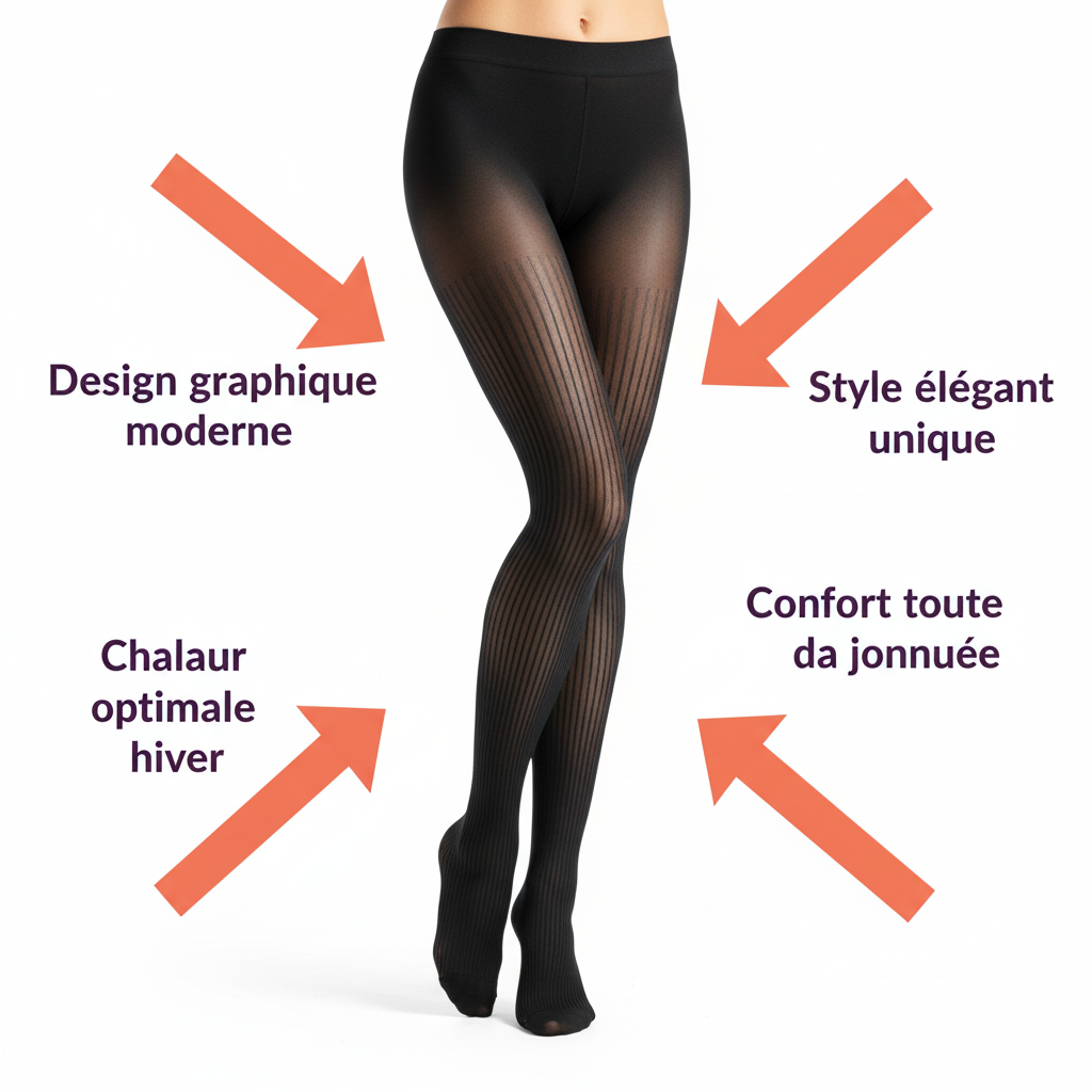 Visuel bénéfices Collants Lignes Verticales - Corrigé