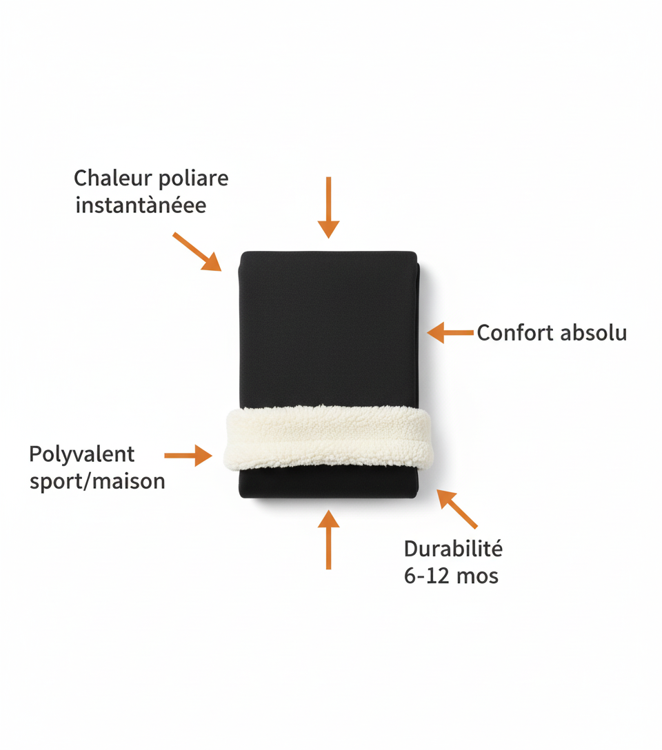 Visuel bénéfices Legging Polaire Thermique