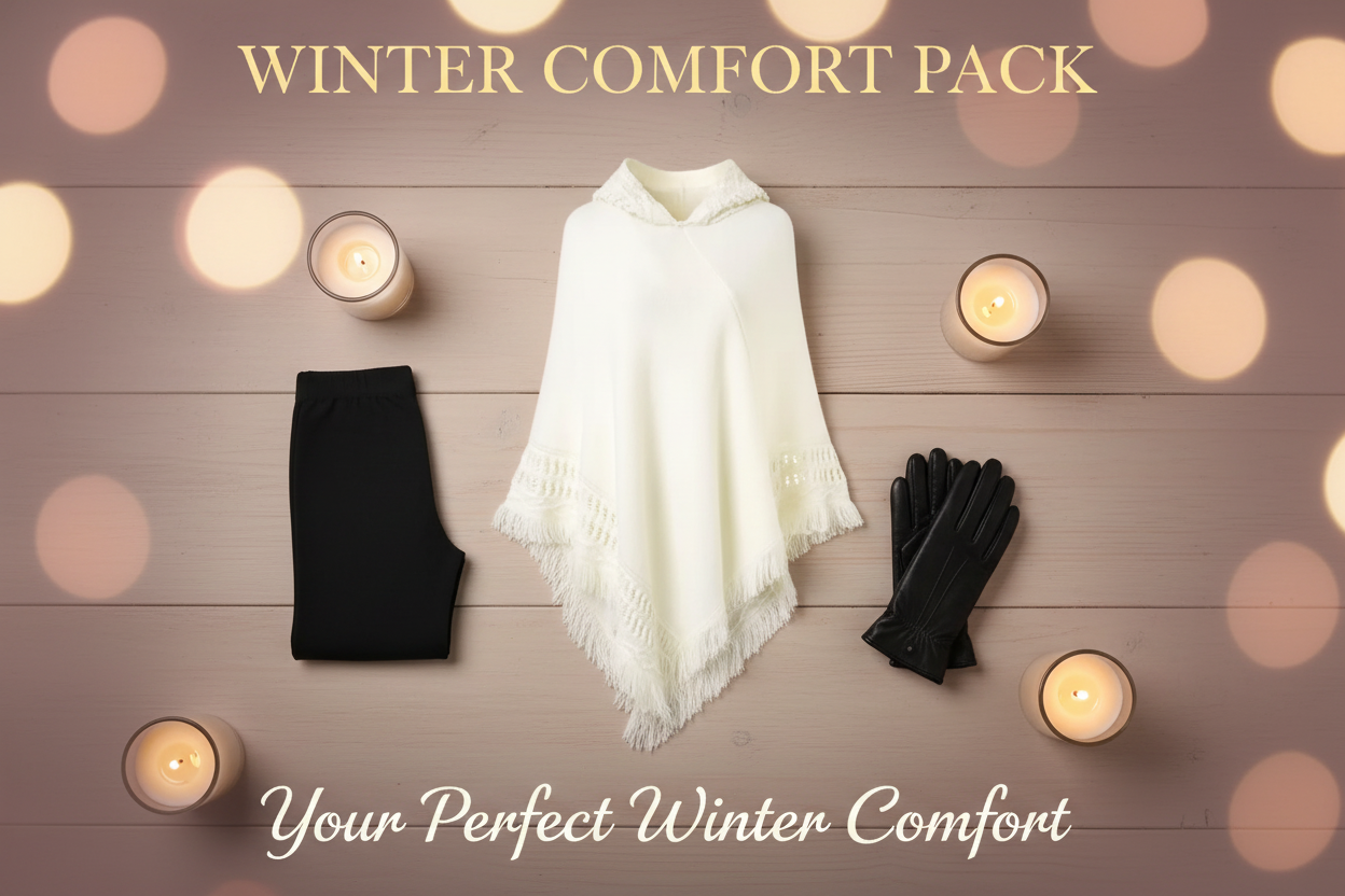 Winter Comfort Pack - Poncho Blanc